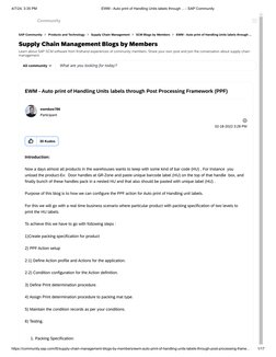 Auto Printing HU Labels in SAP EWM | PDF | Supply Chain Management ...