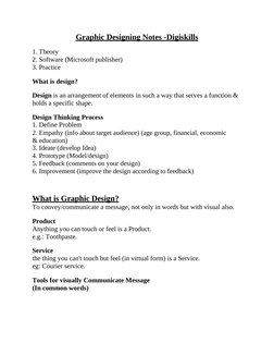 Graphic Design Theory and Practice Notes | PDF | Vision | Graphic Design