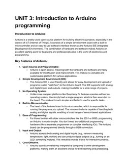 Introduction to Arduino Programming | PDF | Arduino | Servomechanism