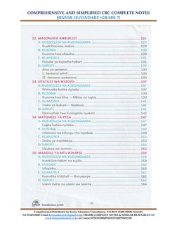 Grade 7 Kiswahili CBC Notes PDF | PDF