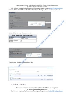 Oracle HCM Cloud Absence Management Guide | PDF | Accrual | Employment