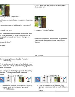 Grade 4 Weather Instruments Lesson Plan | PDF | Hydrology | Metrology