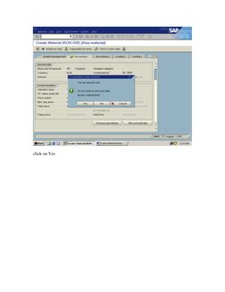 Create Material Master in SAP MM01 | PDF