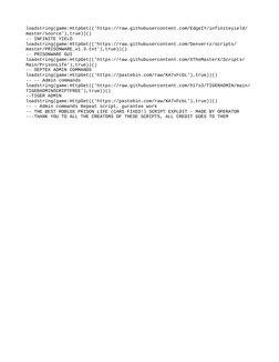 script:loadstring(game:httpget( Roblox Prison Life Script Collection | PDF