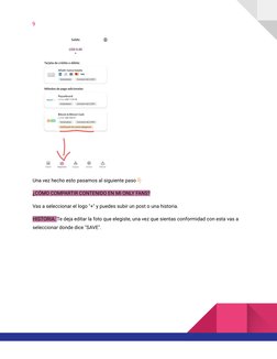 9
Una vez hecho esto pasamos al siguiente paso👇🏻
¿CÓMO COMPARTIR CONTENIDO EN MI ONLY FANS?
Vas a seleccionar el logo "+" y