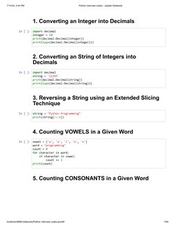 python code snippets for interviews | pdf Images High... Python Code Snippets For Interviews | PDF