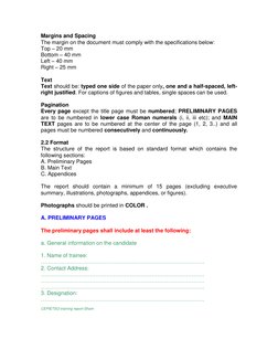 CEPIETSO Field Training Report Guide | PDF | Ellipsis | Typefaces