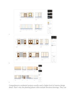 


Comprehensive residential projects usually need a higher level of interior design 
detail. That’s why the planning phas
