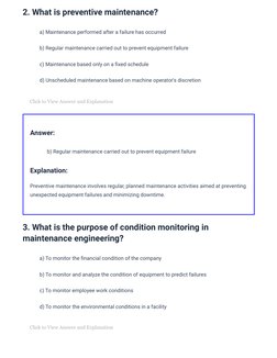 Maintenance Engineering MCQs Overview | PDF | Reliability Engineering ...