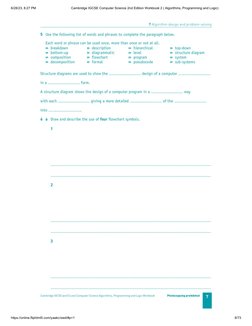 IGCSE Computer Science Workbook 2 | PDF | Computer Science | Algorithms