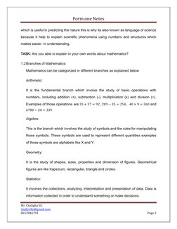 Form One Mathematics Notes 2025 | PDF | Significant Figures | Numbers