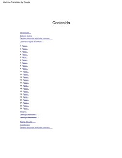 Contenido
19.  Santo
1.  Tessa  
2.  Tessa
3.  Tessa
20.  Tessa  
21.  Tessa  
22.  Tessa
4.  Tessa  
5.  Santa  
6.  Tessa
2