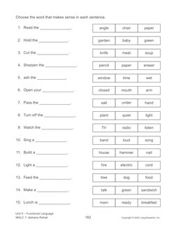 WALC 1 - Sentence Completion | PDF