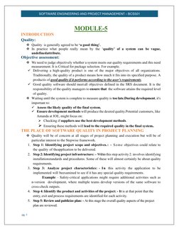 BCS501 Module 5: Software Quality Insights | PDF | Performance ...
