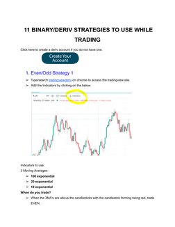 Deriv Strategy.pdf 11 Effective Deriv Trading Strategies | PDF | Technical Analysis ...