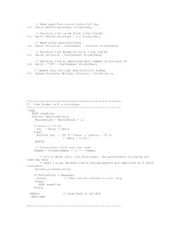 Free Format RPG Basics and Examples | PDF | Ibm Rpg | Subroutine
