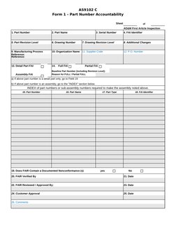 AS9102 Rev C First Article Inspection Guide | PDF | Specification ...