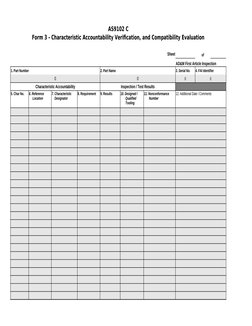 AS9102 Rev C First Article Inspection Guide | PDF | Specification ...