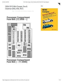 2015 mini cooper cigarette lighter fuse S 2018 missing? : r/MINI Fuse box location and diagrams: