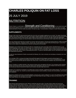 poliquin acetyl l carnitine L-Carnitine & Alpha Lipoic Acid |Metabolics At NutraBio Poliquin's Guide to Effective Fat