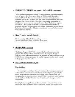 • EXPDATE=*PERM  parameter in SAVLIB command
 
 
The expiration date parameter tells the AS/400 how long to consider the back