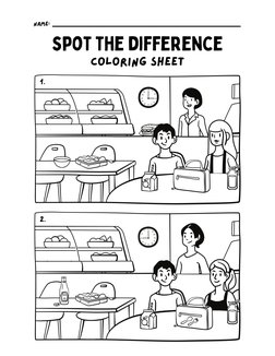 Grade 1 Spot the Difference Worksheets | PDF