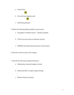SAR Introduction Study Guide | PDF | Search And Rescue | Compass