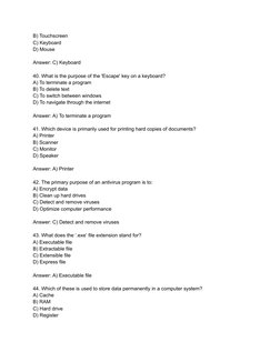 50 Computer Science MCQs with Answers | PDF | Computer Data Storage ...