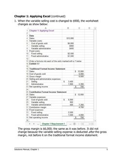 Chapter 1 Solutions: Managerial Accounting | PDF | Cost Of Goods Sold ...