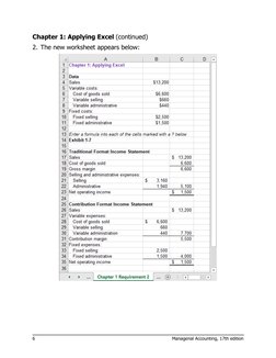 Chapter 1 Solutions: Managerial Accounting | PDF | Cost Of Goods Sold ...