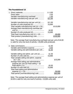 Chapter 1 Solutions: Managerial Accounting | PDF | Cost Of Goods Sold ...