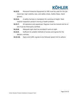 Elevator Installation Method Statement | PDF | Elevator | Rope