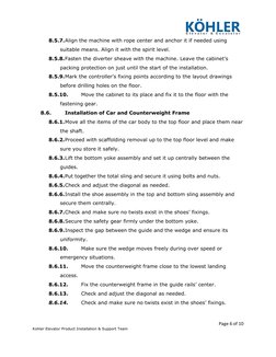 Elevator Installation Method Statement | PDF | Elevator | Rope