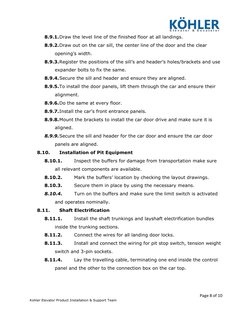 Elevator Installation Method Statement | PDF | Elevator | Rope