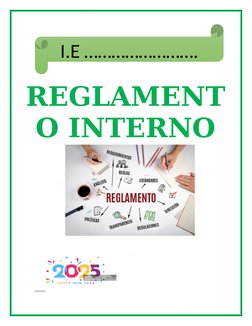 I.E …………………….
REGLAMENT
O INTERNO

