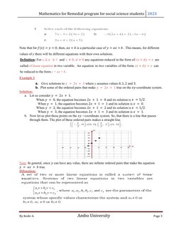 Remedial Mathematics: Solving Equations | PDF | Equations | System Of ...