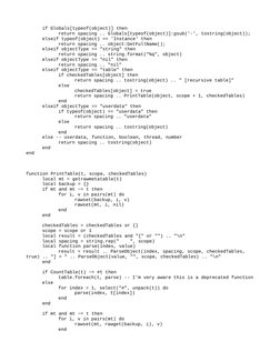 if Globals[typeof(object)] then
return spacing .. Globals[typeof(object)]:gsub('-', tostring(object));
elseif typeof(object)
