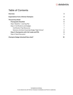 Databricks Partner Champion Onboarding Guide | PDF | Computing