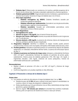 Yeimer Ortiz-Martínez - @medinternafacil 
• 
Diabetes tipo 2: Relacionada con resistencia a la insulina y pérdida progresiva