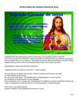 COQ 
RETIRO ETÉRICO DEL SAGRADO CORAZÓN DE JESÚS 
 
 
 
 
 
 
 
 
 
 
 
 
 
 
 
 
 
 
 
El Corazón de Jesús puede revelarte e