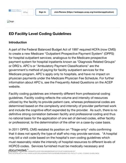 ED Facility Coding Guidelines 2023 | PDF | Emergency Department | Hospital