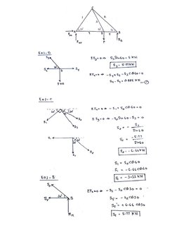 Truss Analysis: Problems and Solutions | PDF | Truss | Force
