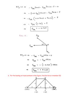 Truss Analysis: Problems and Solutions | PDF | Truss | Force