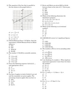 ATLIB Math Past Paper Practice | PDF
