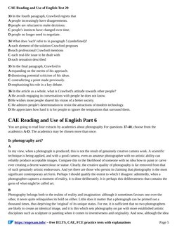 CAE Reading and Use of English Test 20 | PDF | Sugar Substitute | Adjective