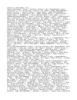 u2122 4] | Total Games = 48 | 
top1lvv:nghia123az | Status = Verified | Balance = 0₫ | PaymentMethod = Null | 
LastOnline = 1