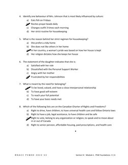 PSW Module 1 Foundations Test A | PDF | Nursing