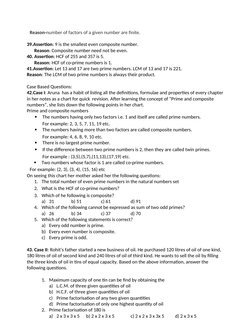 Class 6 Worksheet on Factors & Multiples | PDF | Prime Number | Numbers