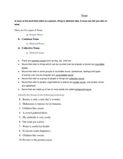 BA LLB 1st Sem General English Notes | PDF | Noun | Grammar