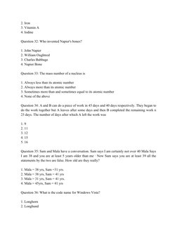 General Aptitude Test Questions & Answers | PDF | Speed | Train